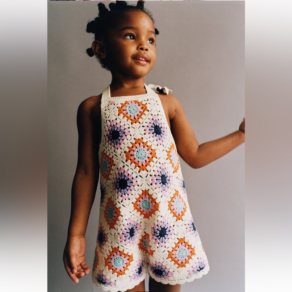 CROCHET KNIT OVERALLS